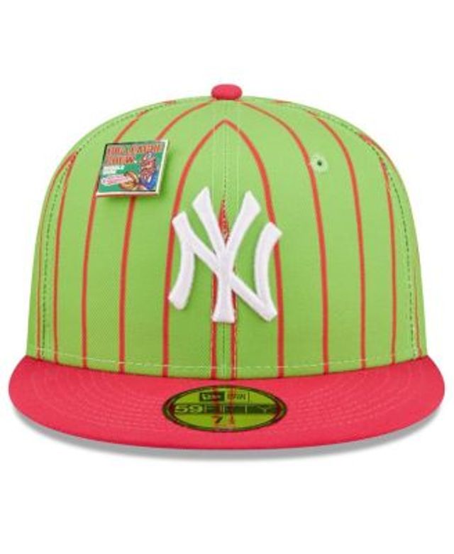 Men's New Era Pink/Green York Yankees Cooperstown Collection Yankee Stadium Passion Forest 59FIFTY Fitted Hat