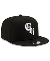 Men's New Era Chicago White Sox City Connect 39THIRTY Flex Fit Black Cap