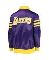 Men's Starter Purple Los Angeles Lakers The Captain II Full-Zip Varsity  Jacket