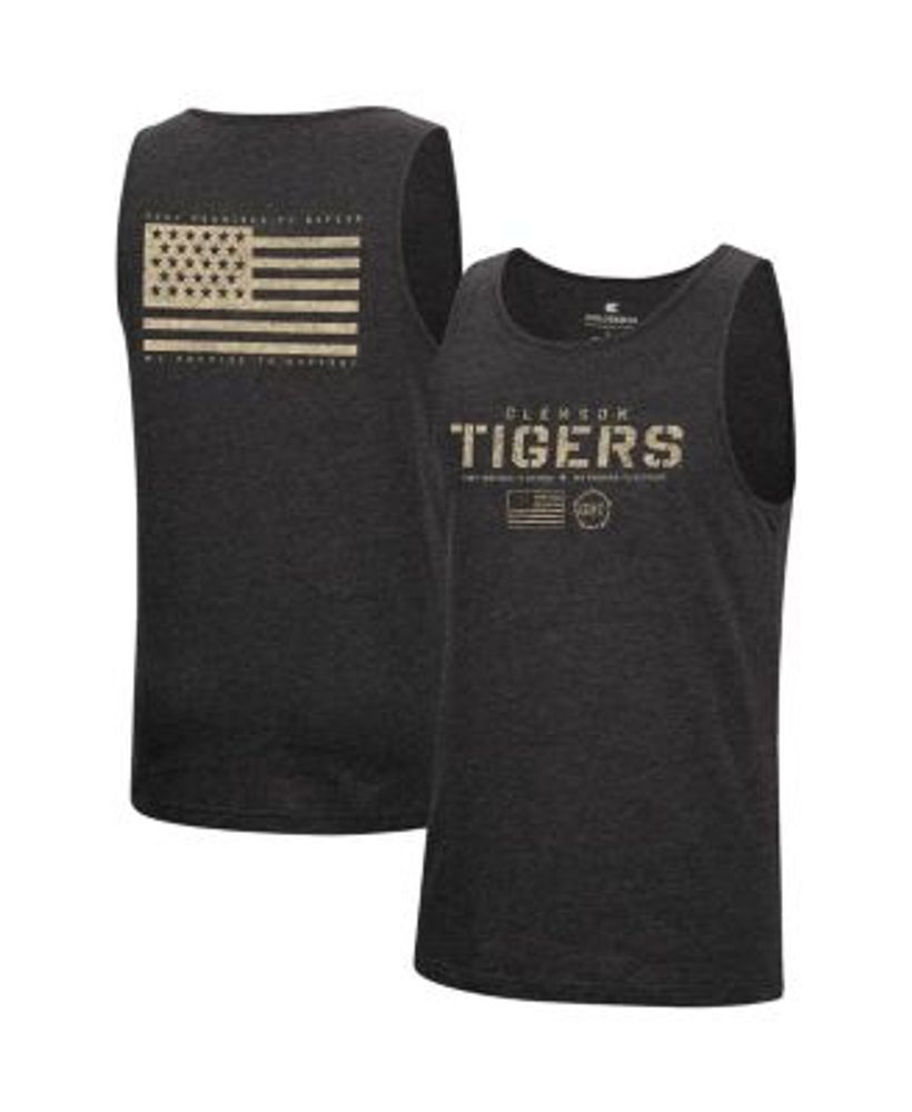 Detroit Tigers Men's Under Armour Tri-Blend Dual Logo Tank Top