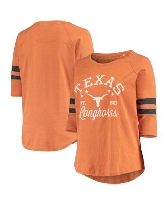 Women's Nike Orange San Francisco Giants Tri-Blend 3/4-Sleeve Raglan T-Shirt