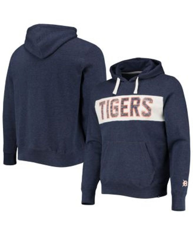 Youth Navy Detroit Tigers Team Color Wordmark Full-Zip Hoodie