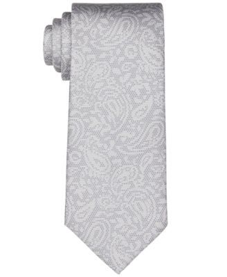 Men's Classic Dotted Paisley-Print Silk Tie
