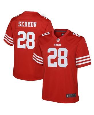 Youth Nike Fred Warner Scarlet San Francisco 49ers Alternate Game Jersey