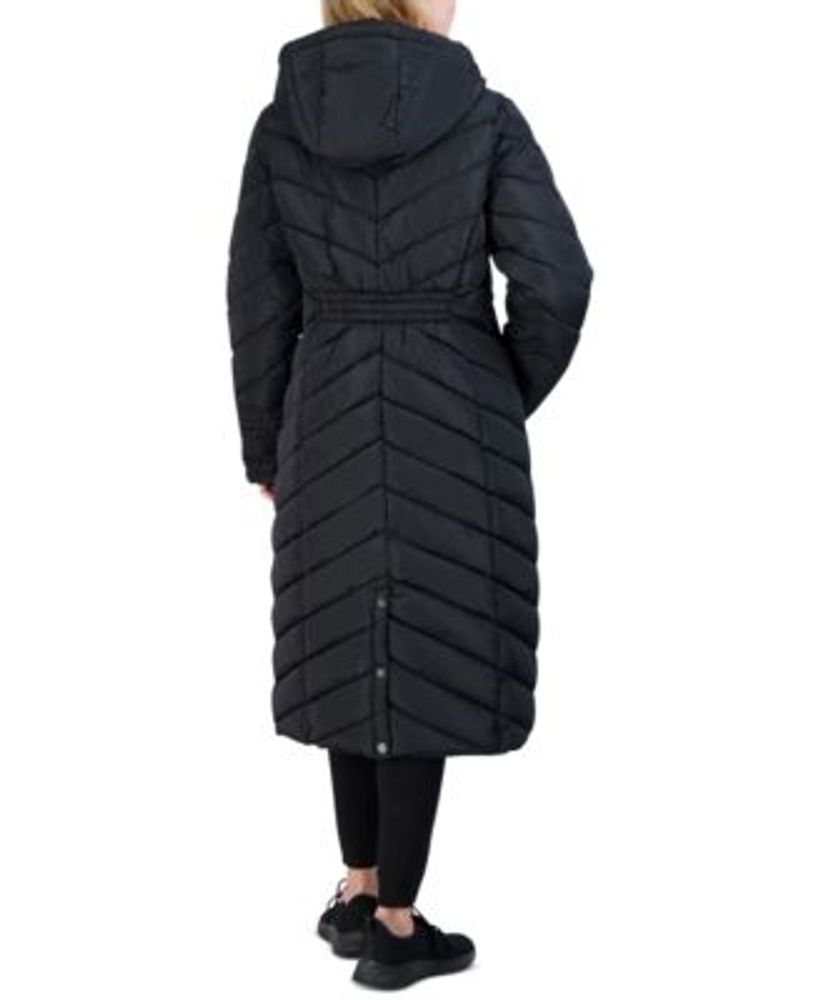 Juniors' Hooded Maxi Puffer Coat, Created for Macy's