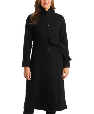 Women's Single-Breasted Belted Coat