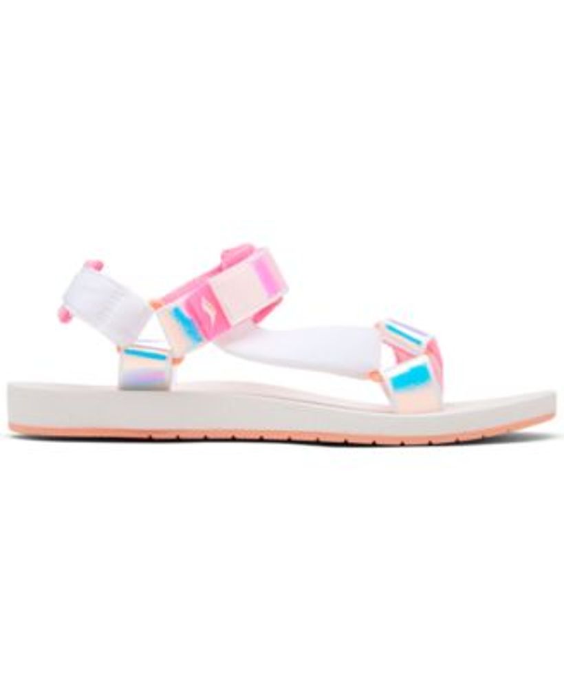 Women's Trio Iridescent Slip-On Strappy Sandals from Finish Line