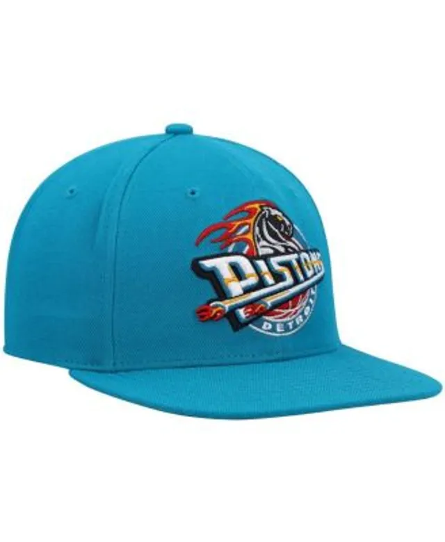 Mitchell & Ness Red/Teal Detroit Pistons Hardwood Classics Snapback Hat