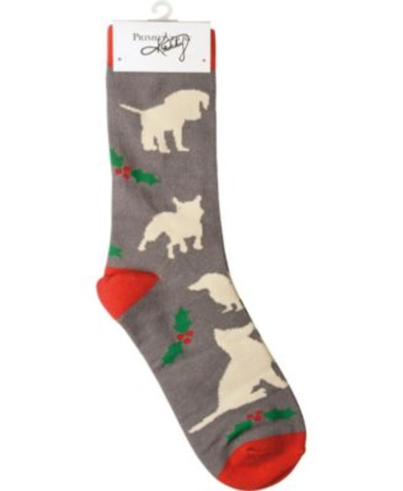 I Work Hard So My Dog Can Have A Better Christmas Box Sign Sock Set, 3 Piece