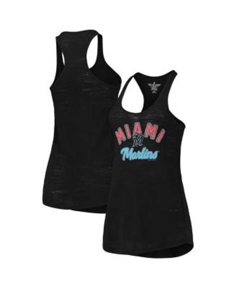 G-III 4Her by Carl Banks Women's White Miami Marlins Tater Tank Top