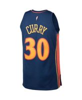 Men's Mitchell & Ness Stephen Curry Navy Golden State Warriors Hardwood  Classics Swingman Jersey