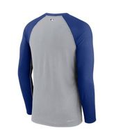 Nike Men's Gray Miami Marlins Authentic Collection Game Raglan