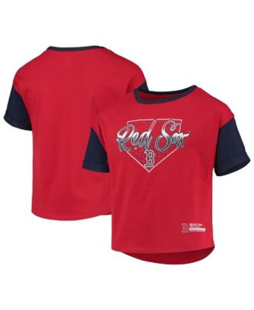 Outerstuff Chicago Cubs Girls Youth Fly The Flag T-Shirt - Red