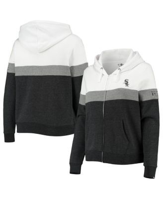 Toddler Black Chicago White Sox Stadium Full-Zip Colorblock Hoodie