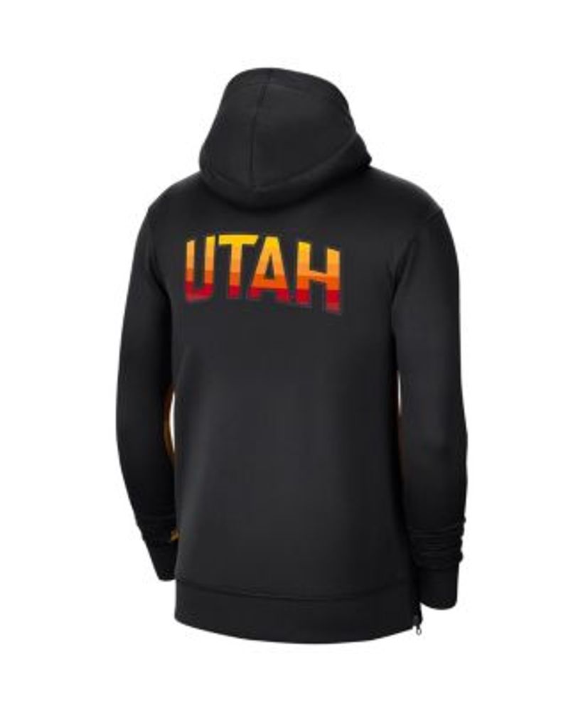 Nike Men's Utah Jazz Navy Dri-Fit Hoodie, Small, Blue