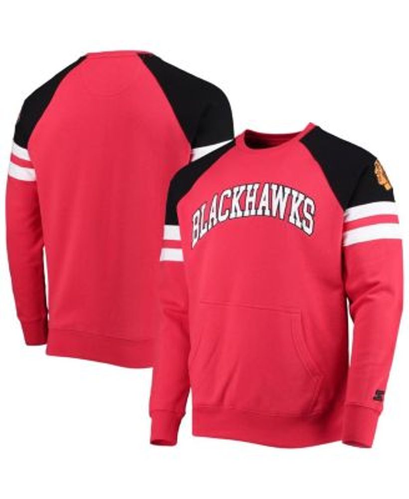 Starter Men's Red, Black Chicago Blackhawks Game Time Raglan Pullover  Sweatshirt | Plaza Las Americas