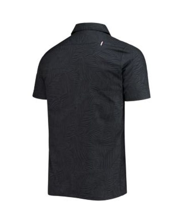 LAFC The Wild Collective Abstract Palm Button-Up Shirts - Black