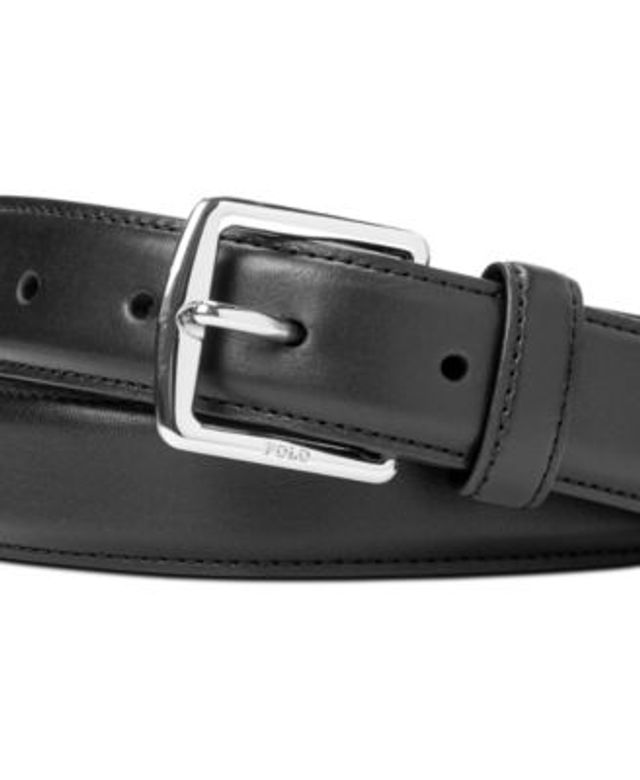 Lauren Ralph Lauren Women's Logo Reversible Pebbled Leather Belt - Macy's