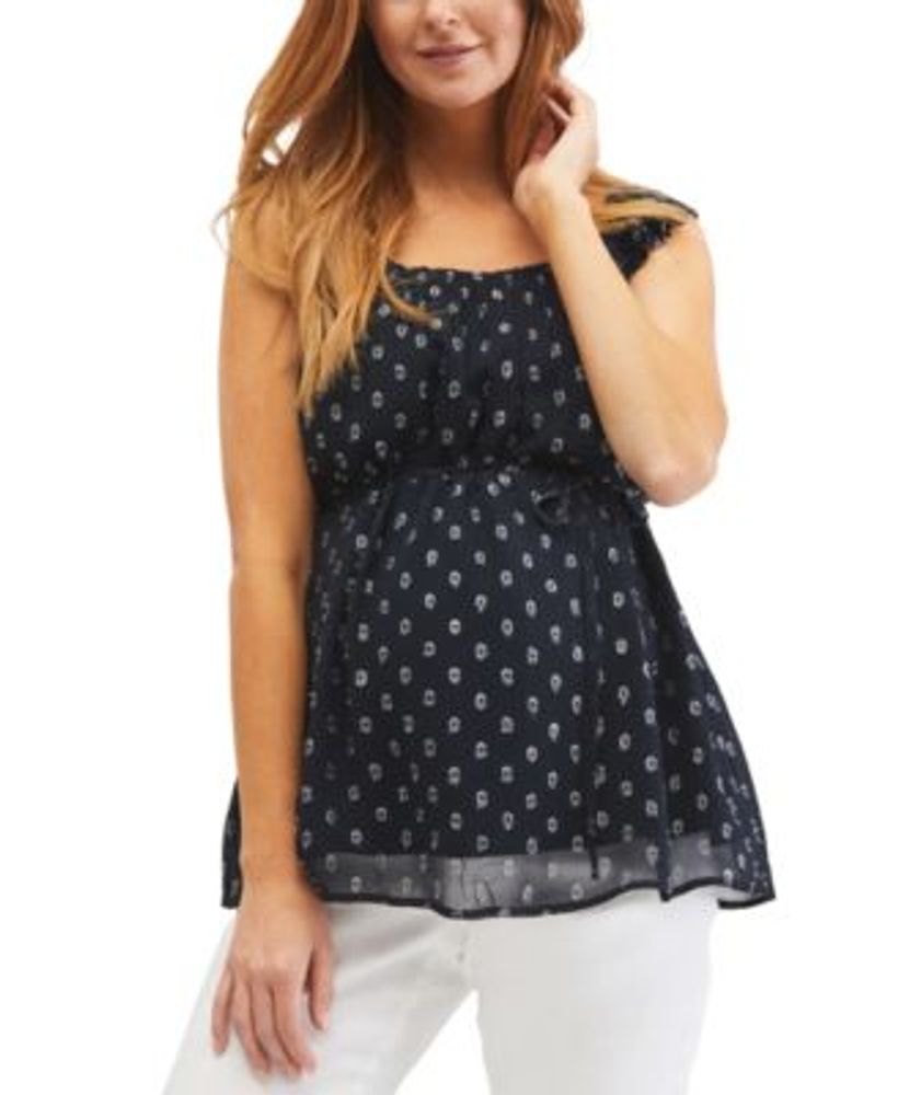 Jessica Simpson Ruffle Strap Maternity Cami - Macy's