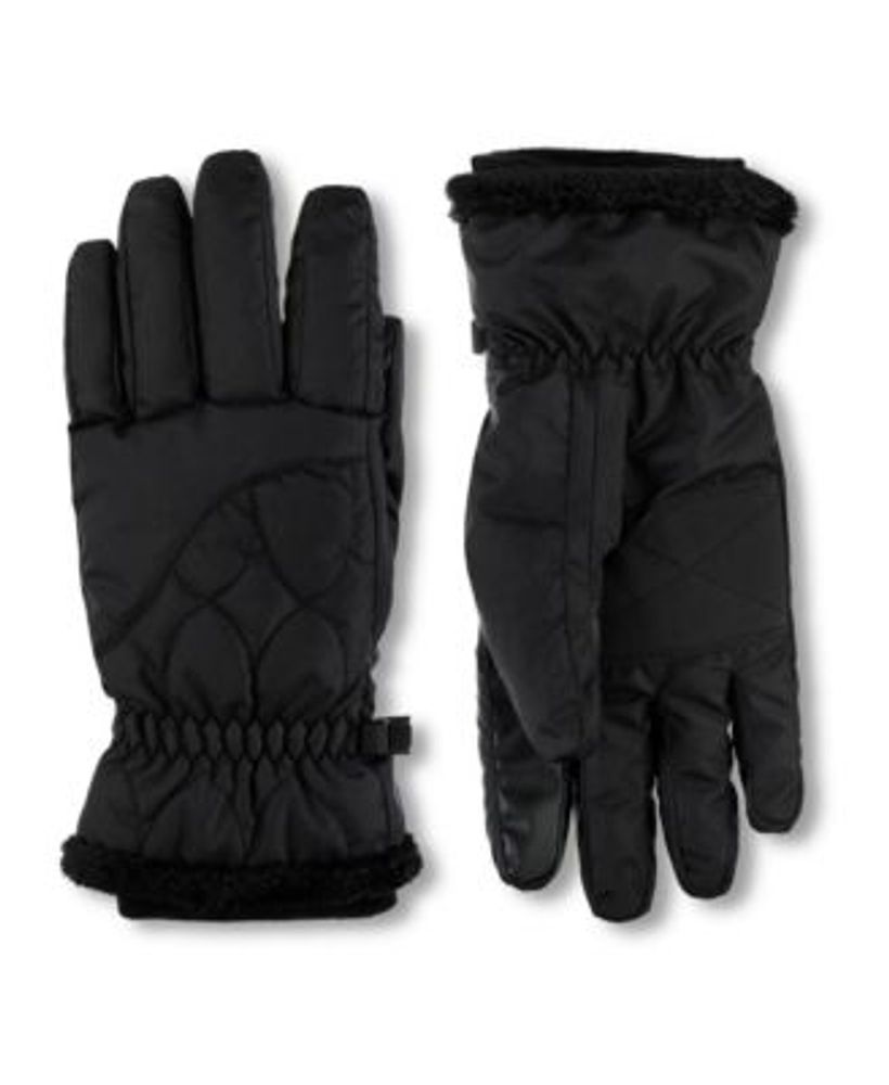 Women's Insulated Water Resistant Ski Glove with Sherpa Trim