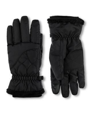 Women's Insulated Water Resistant Ski Glove with Sherpa Trim