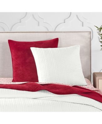 Cable Knit Decorative Pillow, 26" x 26", Created for Macy's