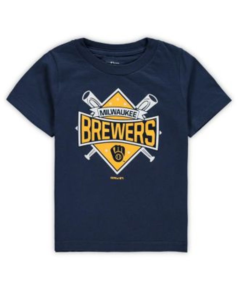 Outerstuff Toddler Unisex Navy Milwaukee Brewers Diamond Bats T-shirt The Shops at Willow Bend