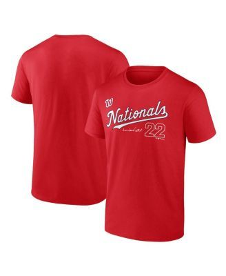 Washington Nationals Fanatics Branded Women's Core High Class Long Sleeve  V-Neck T-Shirt - Red