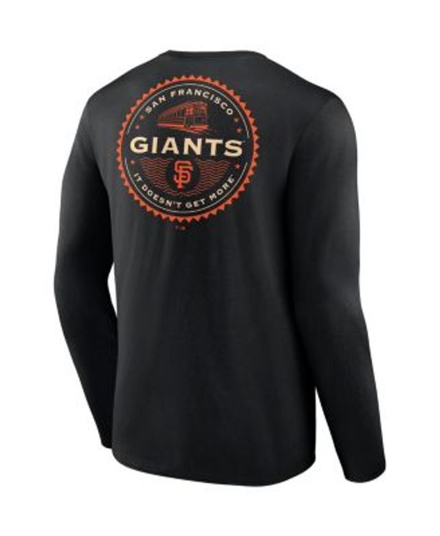 Men's Fanatics Branded Black San Francisco Giants It Doesn't Get More Hometown Collection Long Sleeve T-Shirt