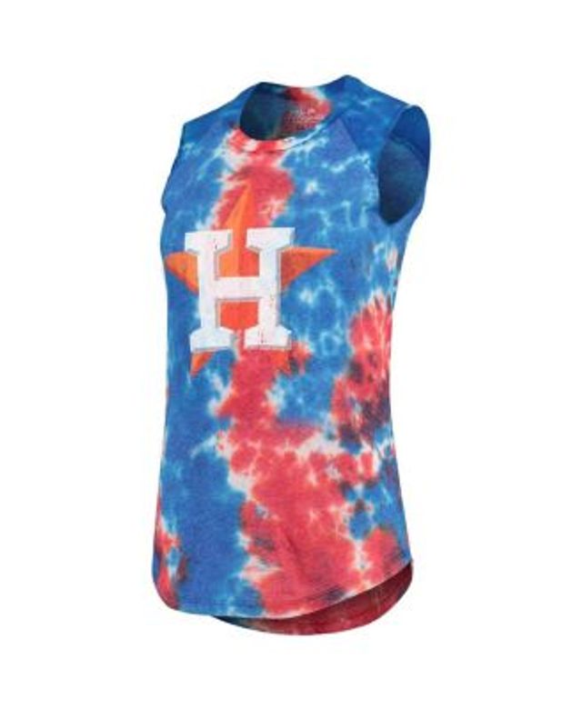 Houston Astros Red, White And Blue Dip Dye T-Shirt - Red/Royal