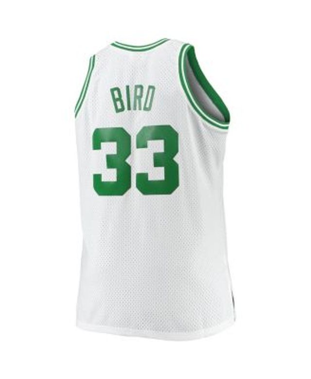 Men's Mitchell & Ness Larry Bird Kelly Green Boston Celtics Big & Tall  1985-86 NBA 75th Anniversary Diamond Swingman Jersey