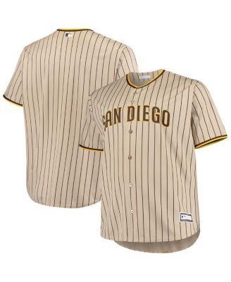 Profile Men's White/Brown San Diego Padres Big & Tall Color Block Team Jersey, Size: 2XLT