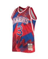 Allen Iverson Philadelphia 76ers Mitchell & Ness Hardwood Classics 1996/97  Hyper Hoops Swingman Jersey - Red