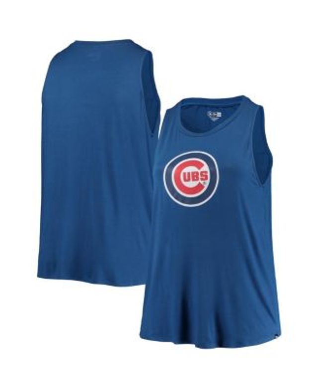 Lids Chicago Cubs Soft as a Grape Women's Tri-Blend Tank Top - Royal