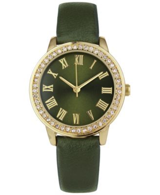 Women's Green Strap Watch 32mm, Created for Macy's