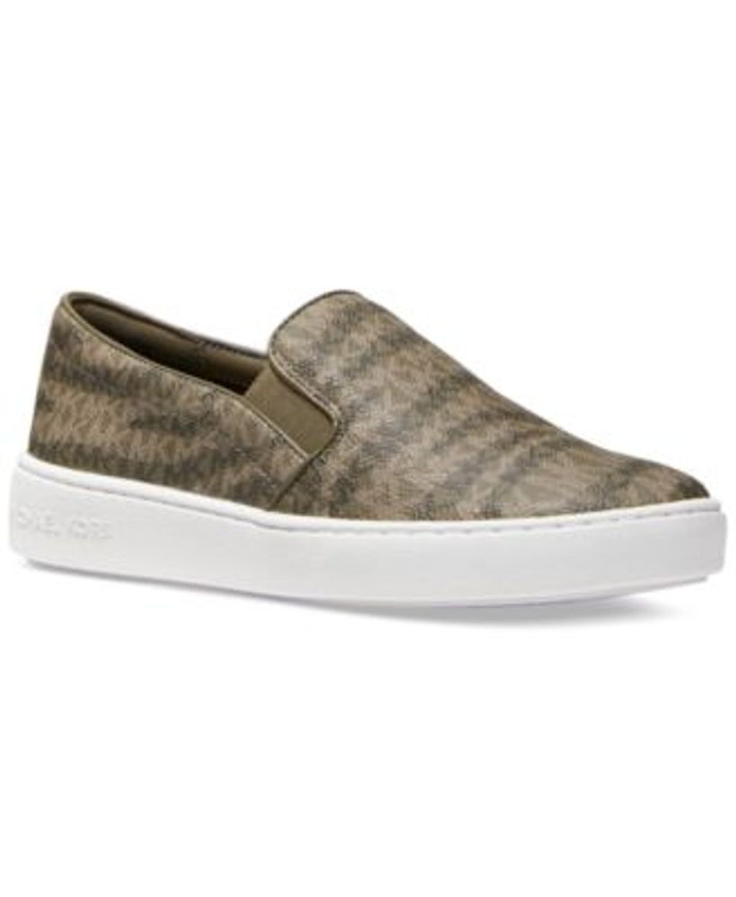 Michael Kors Womens Keaton Slip-On Signature Logo Sneakers | Dulles Town  Center