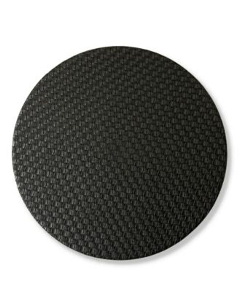 Black Set of 4 Benson Mills Victorian 15-Inch Round Placemats 