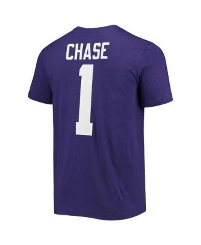 Men's Nike Ja'Marr Chase Purple LSU Tigers Alumni Name & Number Team T-Shirt