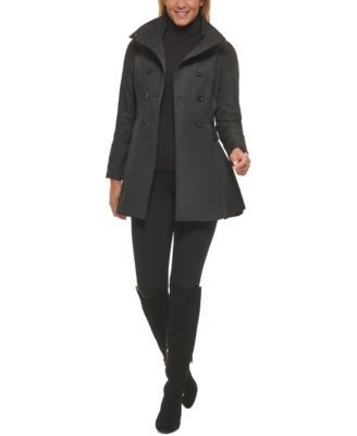 Calvin Klein Water Resistant Hooded Double-Breasted Skirted Raincoat | Mall  of America®