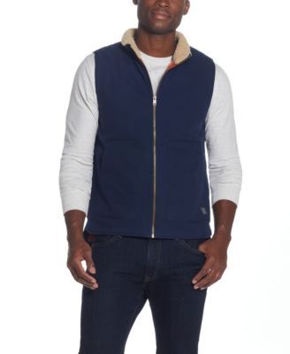 Men's Trucker Vest with Sherpa Collar
