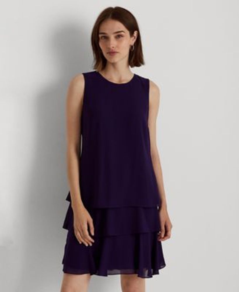 Lauren Ralph Lauren Georgette Shift Dress | Hawthorn Mall