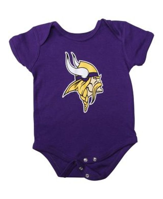 Minnesota Vikings Newborn & Infant Little Champ Three-Piece Bodysuit, Bib &  Booties Set - Purple/Gold