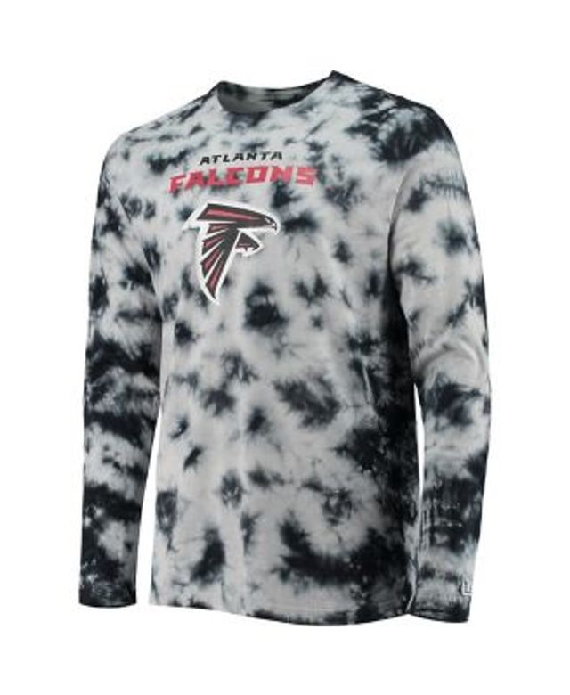 New Era Apparel Women's Atlanta Falcons Tie Dye Black T-Shirt