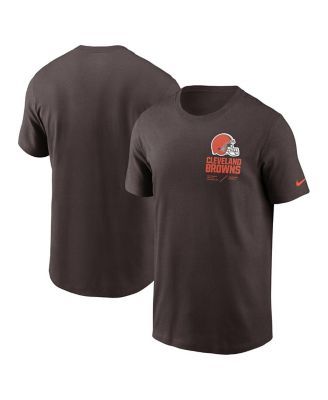 Men's Majestic Brown Cleveland Browns V Tie-Dye T-Shirt