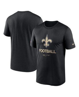 Nike / Women's New Orleans Saints Sideline Legend Velocity Black  Performance T-Shirt