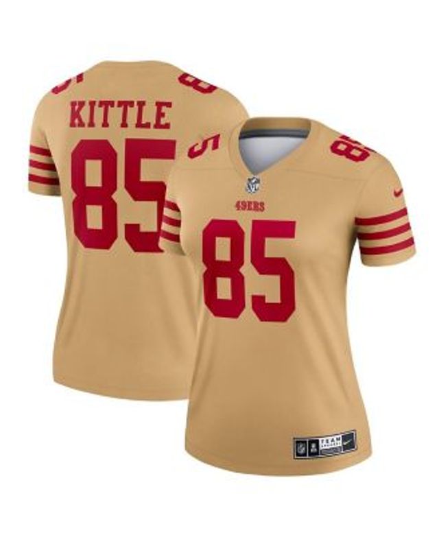 George Kittle San Francisco 49ers Nike Women's Team Inverted Legend Jersey  - Gold