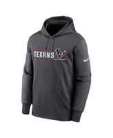 Nike Men's Anthracite Houston Texans Prime Logo Name Split Pullover Hoodie  - Macy's