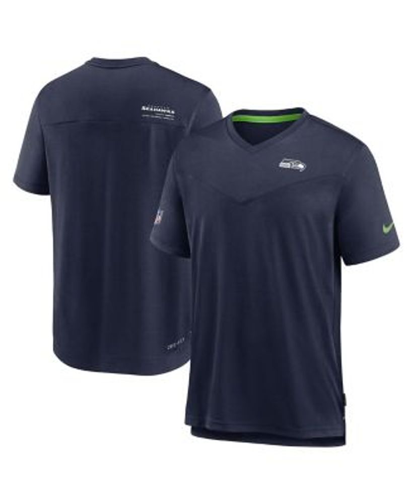 Nike Men's Navy Chicago Bears Sideline Coaches Performance Long Sleeve V-Neck T-Shirt - Navy