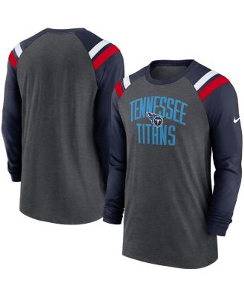 Lids Tennessee Titans New Era Current Raglan Long Sleeve T-Shirt - Navy