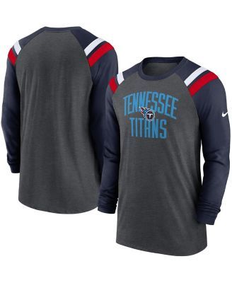 Men's Fanatics Branded Derrick Henry Light Blue Tennessee Titans Team  Player Name & Number Tri-Blend Raglan 3/4-Sleeve T-Shirt